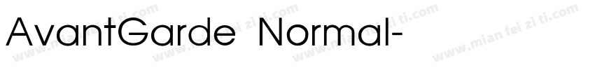 AvantGarde Normal字体转换